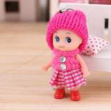 5PCS NEW Kids Toys Soft Interactive Baby Dolls Toy Mini Doll For girls and boys  Free Shipping