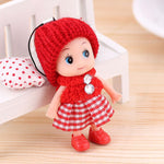 5PCS NEW Kids Toys Soft Interactive Baby Dolls Toy Mini Doll For girls and boys  Free Shipping