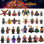 legoings Marvel Super Heroes Infinity War Thanos Guardians of Galaxy Spider iron man Avengers THOR Building Blocks Toys Figures