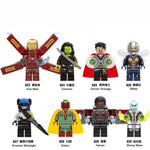 legoings Marvel Super Heroes Infinity War Thanos Guardians of Galaxy Spider iron man Avengers THOR Building Blocks Toys Figures