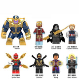 legoings Marvel Super Heroes Infinity War Thanos Guardians of Galaxy Spider iron man Avengers THOR Building Blocks Toys Figures