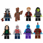 legoings Marvel Super Heroes Infinity War Thanos Guardians of Galaxy Spider iron man Avengers THOR Building Blocks Toys Figures