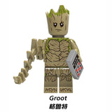 legoings Marvel Super Heroes Infinity War Thanos Guardians of Galaxy Spider iron man Avengers THOR Building Blocks Toys Figures