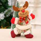 1PC 2018 Merry christmas ornaments christmas Gift Santa Claus Snowman Tree Toy Doll Hang Decorations for home Enfeites De Natal