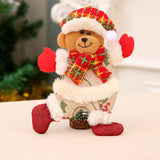 1PC 2018 Merry christmas ornaments christmas Gift Santa Claus Snowman Tree Toy Doll Hang Decorations for home Enfeites De Natal