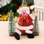 1PC 2018 Merry christmas ornaments christmas Gift Santa Claus Snowman Tree Toy Doll Hang Decorations for home Enfeites De Natal