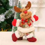1PC 2018 Merry christmas ornaments christmas Gift Santa Claus Snowman Tree Toy Doll Hang Decorations for home Enfeites De Natal
