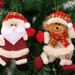 1PC 2018 Merry christmas ornaments christmas Gift Santa Claus Snowman Tree Toy Doll Hang Decorations for home Enfeites De Natal