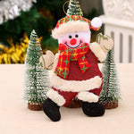 1PC 2018 Merry christmas ornaments christmas Gift Santa Claus Snowman Tree Toy Doll Hang Decorations for home Enfeites De Natal