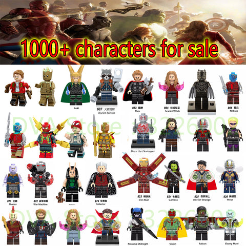 For sale thor Marvel Avengers Infinity Wars Ant Iron Man spiderman Doctor Strange Loki Model Building Blocks Bricks Toys Figures