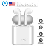 i7 New Mini Wireless Bluetooth Earphone With Charging Box Stereo True Earbud Headset Earpiece for iphone Android air pods