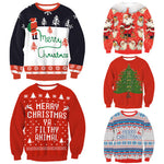 New Arrival Stylish Unisex Christmas Sweatershirt Men Women Santa Xmas Christmas Novelty Ugly Warm Sweater Female Tops Clothes