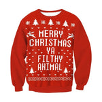 New Arrival Stylish Unisex Christmas Sweatershirt Men Women Santa Xmas Christmas Novelty Ugly Warm Sweater Female Tops Clothes