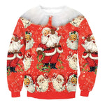 New Arrival Stylish Unisex Christmas Sweatershirt Men Women Santa Xmas Christmas Novelty Ugly Warm Sweater Female Tops Clothes