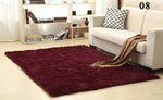 Shaggy Fluffy Rugs Anti-Skid Area Rug Dining Room Carpet Home Bedroom Floor Mat